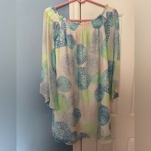 Lily Pulitzer dress, wear on or off the shoulder